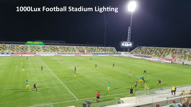 1000iluminação luxuosa de estádio de futebol