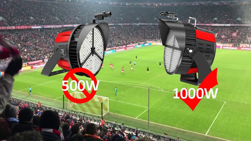 Saída de potência da luz LED do estádio