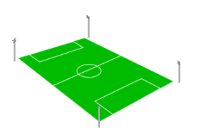 رباعية-أعمدة-كرة القدم-ملاعب-إضاءة