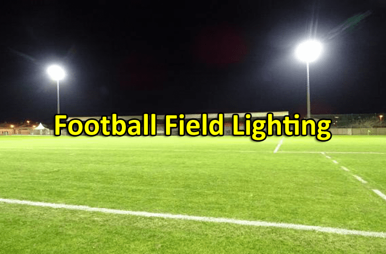 iluminação de campo de futebol