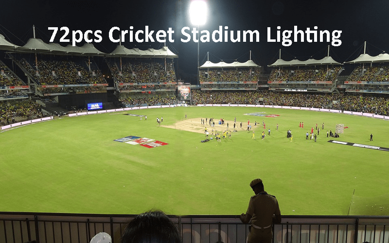 72PCS LED Cricket Stadium Lighting Project - Topley lighting